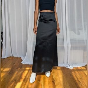 Vintage Jessica McKintock Maxi Satin Skirt | Size 3